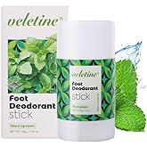 veletine Foot Deodorant Stick,Nourishing & Refreshing Feet Odor Stick for Stinky Feet,Travel Size Heel Cream, Roll-on Foot Lo