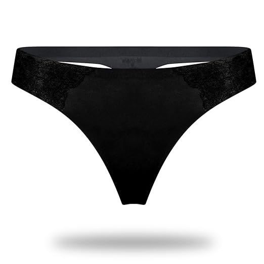 Kendindza Damen 5er / 10er Set Unterhosen String-Tanga Spitzen-Unterwäsche Netz sexy Hot Pants