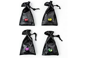 TOYFUL 4 Pack Dice Bags with Dragons Eye Design Drawstring Pouch Storage Bag for DND RPG MTG Game Dices, Coins and Accessories
