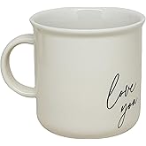 Sweet Water Decor Love You Coffee Mug, 11 oz Ceramic Cup, Dishwasher & Microwave Safe, Cute Mug for Moms, Wife & Grandma, Mother's Day & Birthday Gift Idea, For Tea & Espresso