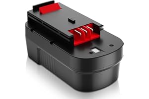 ENERMALL 3.6Ah Ni-Mh 18Volt Replacement for Black and Decker 18V Battery Replacement Compatible with Black and Decker 18 Volt HPB18 HPB18-OPE 244760-00 A1718 FS18FL FSB18 Firestorm Cordless Power Tools(black)