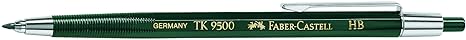 Faber-Castell 139500 - Fallminenstift TK 9500, Minenstärke: 2 mm, Härtegrad: HB, Schaftfarbe: grün