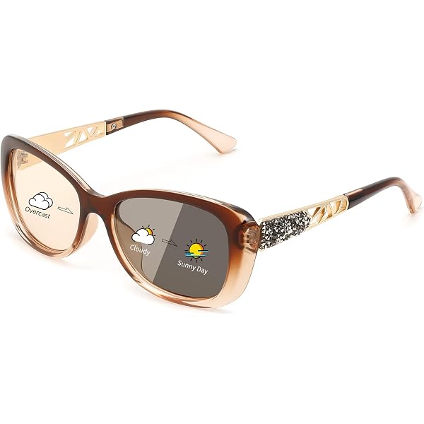 Polarized Retro Sunglasses Photochromic UV400 Sparkling Crystal Amazon.com: AILYFIRMO Sparkling Zirconia Square Sunglasses  main image 3