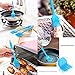 FULLLIGHT TECH Stainless Steel Serving Tongs with Silicone clip & Bear Claws Meat Shredders & Silicone Basting brush, for free(blue&pink)
