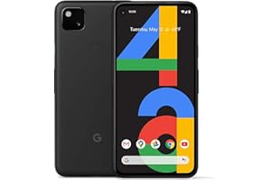 Google Pixel 4a Smartphone, 128GB Storage & Unlocked Cellular - Just Black (Renewed)