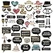 Ronshion 53Pcs Wedding Photo Booth Props Kit with Wooden Dowels Bridal Shower Accessories Valentine's Day Anniversary Decoration Photo Booth DIY Party Supplies