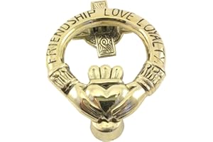 CARROLLS IRISH GIFTS Brass Claddagh Door Knocker Friendship Love Loyalty