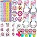 Jojo Siwa Birthday Party Favor Pack and Goodie Bag Fillers For 12 With Jojo Bracelets, Stickers, Tattoos, Unicorn Pencils, Cupcake Stampers, and Pin