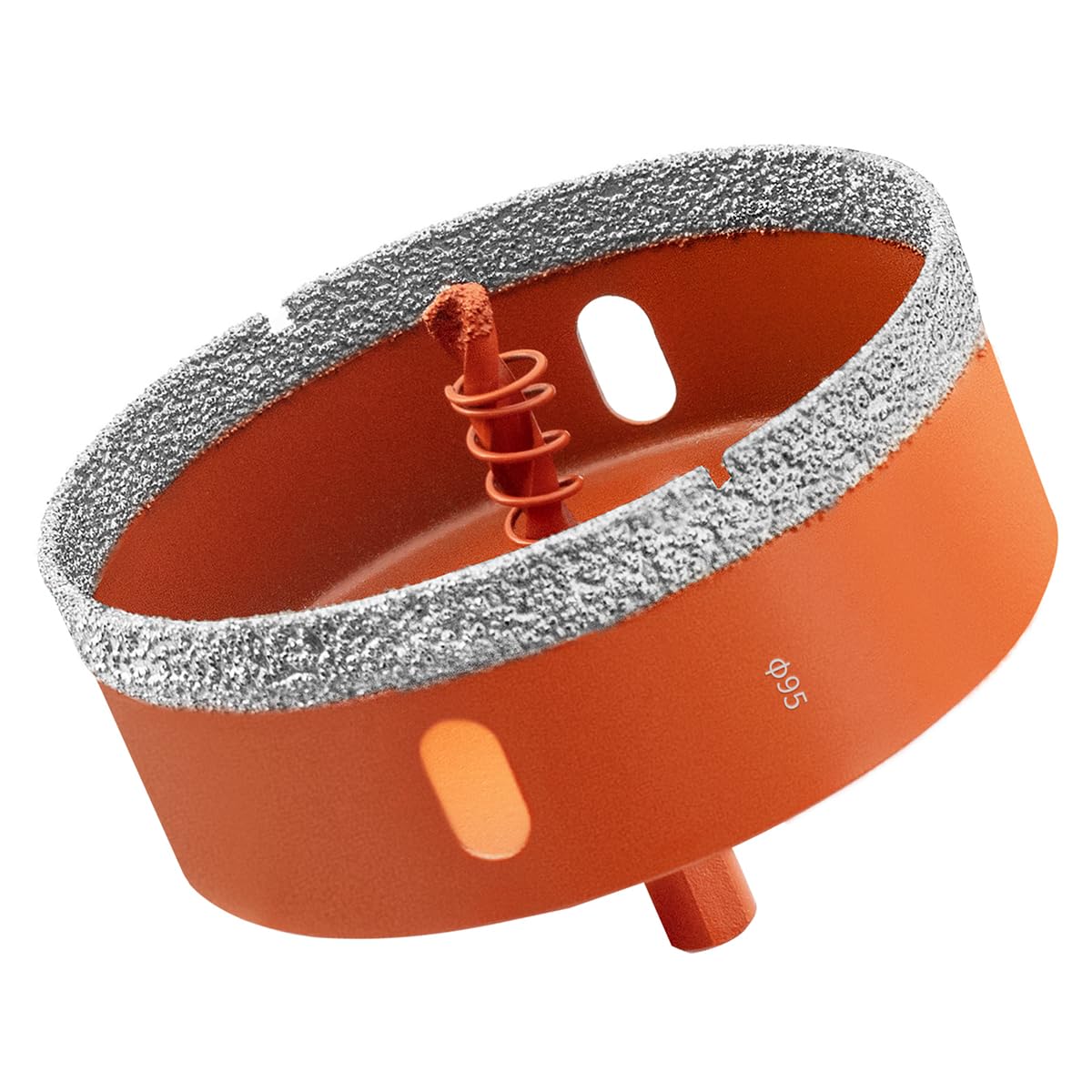 Meccion Diamond Hole Saw 95mm with Pilot Guide Bit, Professionals Brazed Diamond Drill Bit Hole Cutter for Tile, Porcelain, Glass, Ceramic, Marble — image 1