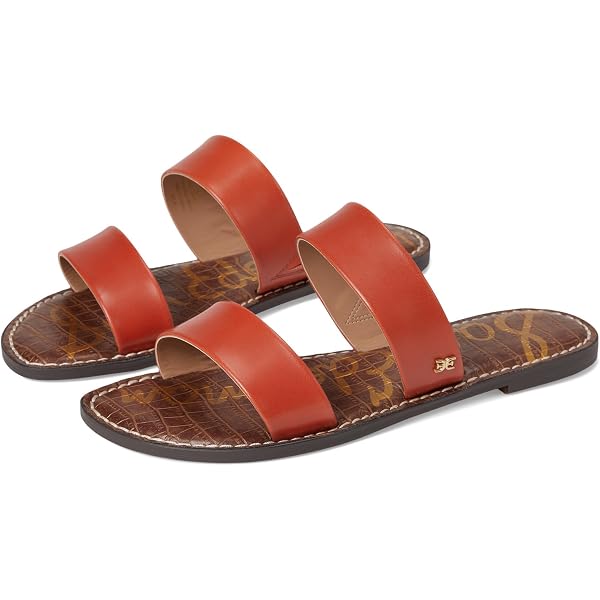 Sandales Plates Sam Edelman Greta - Cuir Marron, Taille US 6 (Femme) - Neuves Avec Emballage