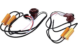 2Pcs 3157A Led Decoder 50W Load Resistor Flash Error Canceller Load Resistor Turn Led Resistor Kit for Car Headlamp Fog Lamp