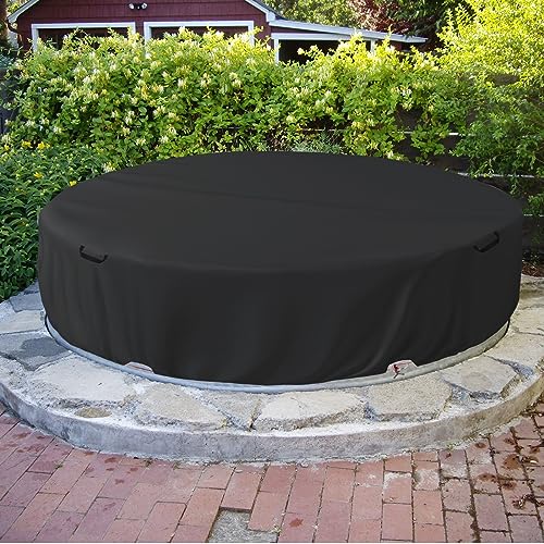 Sobana 8 Ft Steel Round Stock Tank Pool Cover Upgraded to Full