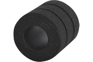 BISIBITA2 Tattoo Triple Foam Grip Cover, Compatible with Any 1-inch Tube, 1.85 Inch, 20 pcs Black