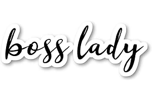 FUNPOPSTICKERS Boss Lady Sticker Inspirational Quotes Stickers - Laptop Stickers - 2.5" Vinyl Decal - Laptop, Phone, Tablet Vinyl Decal Sticker S54847