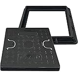 24x24 Inch Square Manhole Cover and Frame, Solid