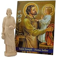 VILLAGE GIFT IMPORTERS 3" Saint Joseph Statue | Home Seller Kit | 1 or 5 Pack | Durable and Detailed Resin Material | Real Au