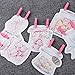 Whaline Mini Pink Clothespins 100 Pieces Baby Shower Clothes Pins Small Wooden Clothespin with Pink Rope for Girl Party Favors and DIY Baby Girl Gender Reveal Parties