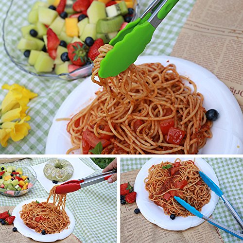 Silicone Kitchen Cooking Tongs - Thumbnail 2