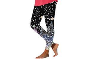 Womens Merry Christmas Leggings Xmas Holiday Graphic Yoga Pant Stretch High Waisted Winter Funny Cute Printed Tights