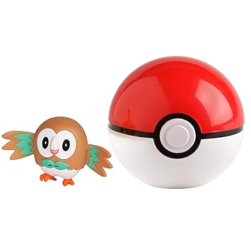 Pokémon 35928 BAUZ & POKÈBALL, Spielset mit Original Pokemonfigur ca. 5 cm und Pokéball für Clip N Go Gürtel, Set mit Pokebal
