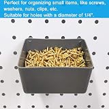 FRIMOONY 140pc Pegboard Hooks Assortment, Bins, Locks for Tool Organizing view 4