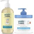 Happy Cappy Baby Shampoo and Body Wash and Moisturizing Cream Bundle - Eczema Body Wash and Lotion for Kids, Toddler, Adults, Helps with Dryness, Reduces Itching, Dermatologist Tested, Fragrance-Free