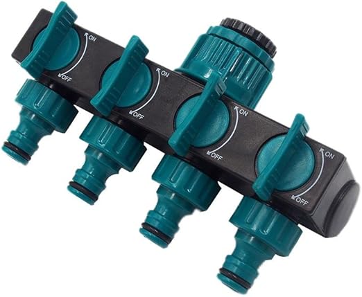 4 Möglichkeiten, Schlauchverbinder, 1-in-4-out Ventil Splitter