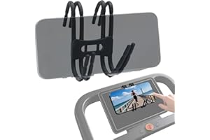 canbeyond 2PCS Black Silicone Treadmill Phone Holder for Peloton Bike, Deformable Treadmill Phone Mount Compatible with Most Exercise Bicycle & Treadmill with Screen