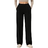 Gracyoga Women Wide Leg Casual Pants High Waisted Sweatpants Dress Pants Stretchy Work Pants Slacks Trousers with Pockets