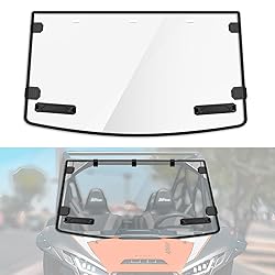 XUTVOTOR Full Windshield for Kawasaki Teryx KRX