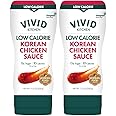 VIVID KITCHEN Korean Chicken Sauce – Low-Calorie, No Preservatives – Sweet and Savory Flavor – Easy Squeeze Bottles – Authentic Korean BBQ Marinade and Dipping Sauce – 2 Pack – 11.33 oz Each