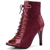 Roimaash 7/10CM Heels Women Burju Dance Shoes Lace up