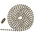 5 color 196 inch Ball Chain Necklaces 15 Foot - 3.2mm Ball (#6 Size) and 50 pcs ball chain connector clasps For Jewelry Findings Key Chains Tags Brag Tags Pendant Necklaces