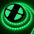 MEILI LED Light Strip SMD 3528 16.4 Ft 5 Meter Waterproof 300 LEDs 12V Flexible Rope Light (No Power Supply), Green