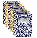 6 Pk, BAZIC Standard Size Floral Paperboard Clipboard w/ Low Profile Clip (Colors May Vary)