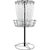 MVP Disc Sports Black Hole Practice 24-Chain Portable Disc Golf Basket Target