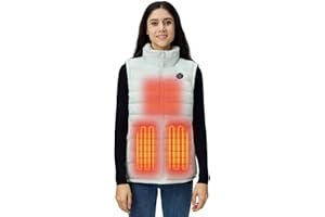 iHood Women's Heated Vest with Battery Pack, Heated Vest Women with Retractable Heated Hood Washable Heated Jackets for Women