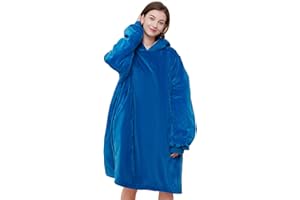 AmyHomie Blanket Sweatshirt,Oversized Sherpa Hooded Blanket Hoodie,Fleecehug Hoodie Wearable Blanket for Women Men Kids