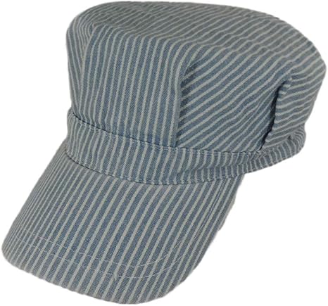 Amazon Com Jac Child S Blue Engineer Train Conductor Hat Clothing