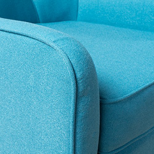 Christopher Knight Home Felicity MidCentury Fabric Arm Chair, Teal 29