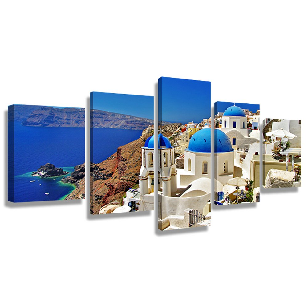 木枠付きの完成品 風景写真の壁の写真を絵画 Crmaoart 壁掛け サントリーニ島のイアタウンエーゲ海 60インチx32インチ 5パネルセット 木枠付きの完成品 60インチx32インチ キャンバス絵画 ポスター B076hnbjhb 60インチx32インチ 木枠付きの完成品 アートパネル 海 木枠付きの完成品 風景写真の壁の写真を絵画 Crmaoart 壁掛け サントリーニ島のイアタウンエーゲ海 60インチx32インチ 5パネルセット 木枠付きの完成品 60インチx32インチ キャンバス絵画 ポスター B076hnbjhb 60インチx32インチ 木枠付きの完成品 アートパネル 海