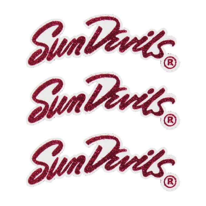 Amazon Com Arizona State Sun Devils Glitter Tattoo 3 Pack Beauty