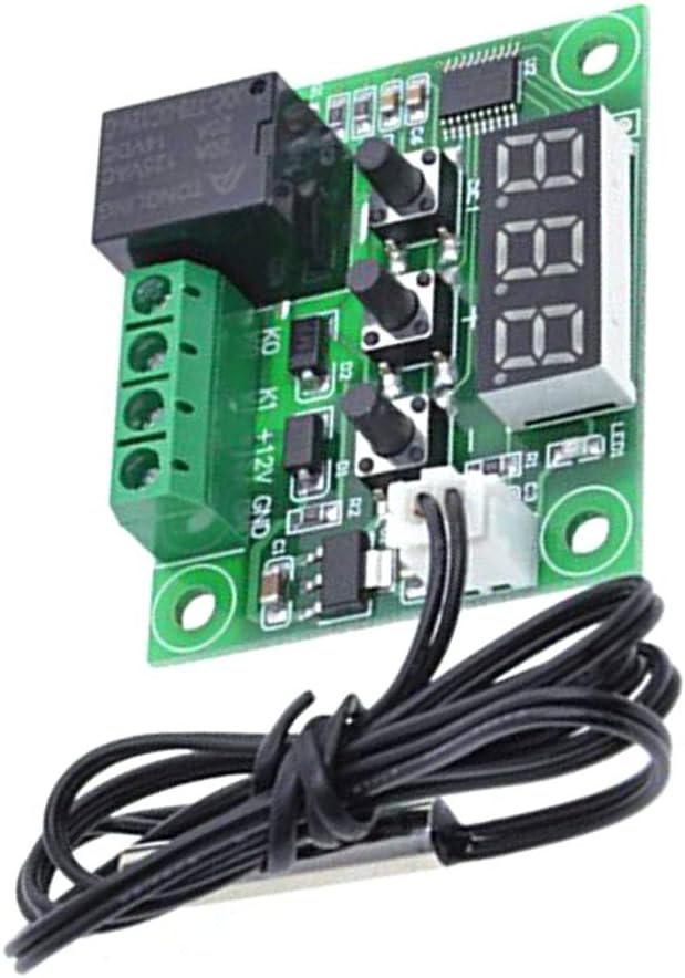 Gankmachine LCD W1209 12V DC Digital -50 to 110°C Range of Thermostats Sensor Module Temperature Control Switch