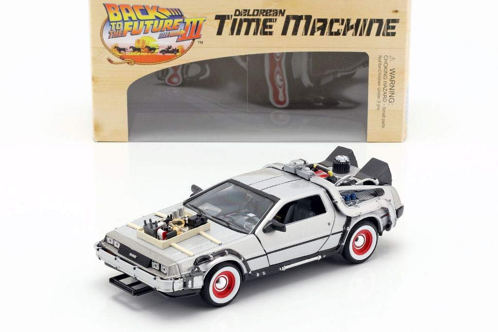 OPO 10 - DELOREAN car from the movie BACK TO THE FUTURE III - scale 1:24 - (Ref: 03J-22444)