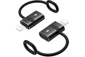 MoKo USB C to Lightning Adapter with 36W PD Fast Charging, USB-C Female to Lightning Male Adapter for iPhone 14/13/12/11/iPad