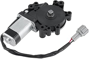 A ABSOPRO Rear Left Driver Side Power Window Lift Motor for Nissan Titan Pickup 2004-2011, Maxima Sedan 2004-2008, Armada 200