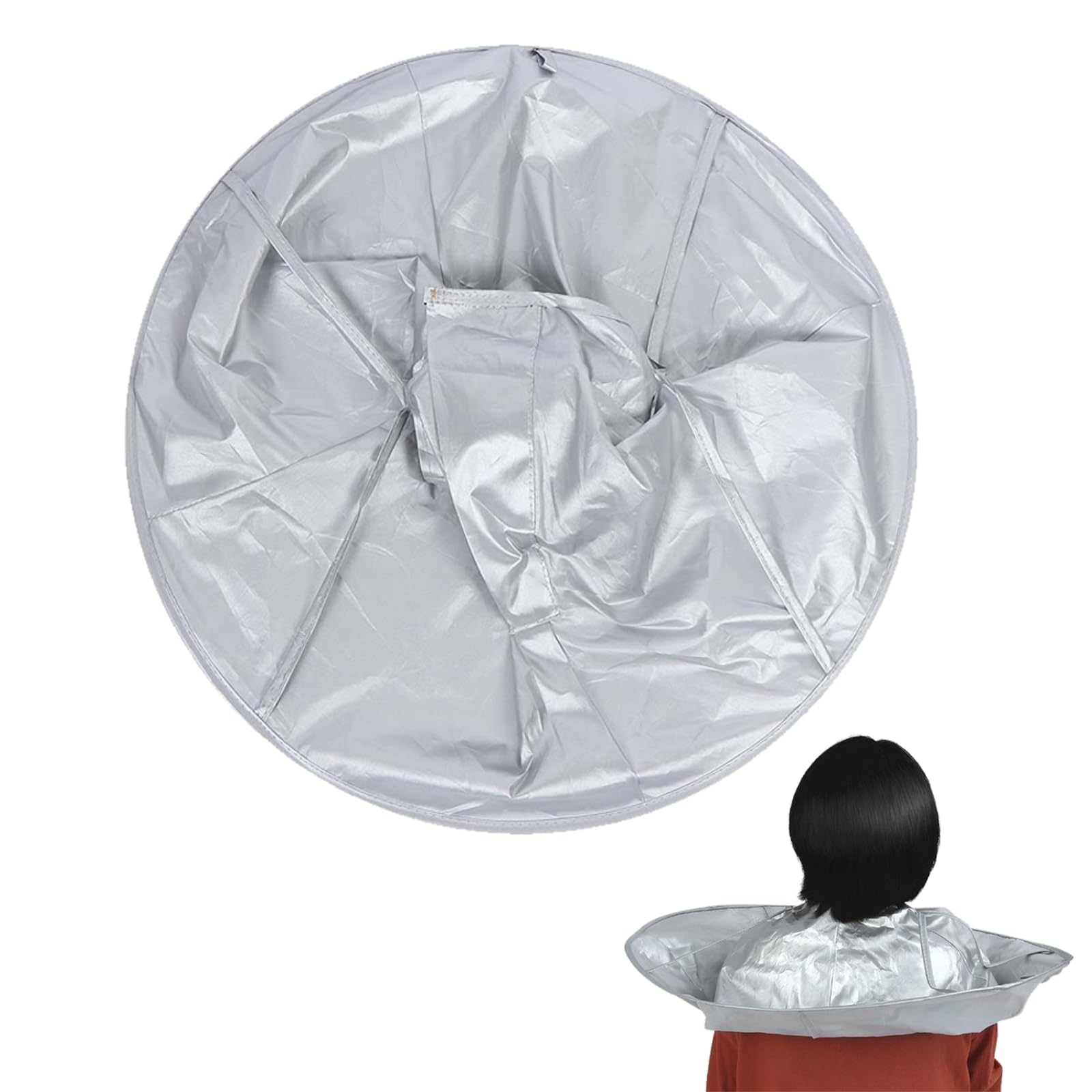 ANKROYU Waterproof Salon Gown with Snap Closure, Adjustable Haircut Cape for Styling and Coloring, Includes Hair Catcher, Lightweight for Adults and Kids, Perfect for Home or Professional Use