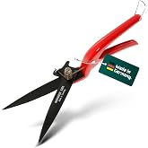 BERGER Grass Shears &ndash; Lawn Edging Clippers with Self-Sharpening Anti-Stick Blades, Forged Steel Construction, Ambidextrous Design, Ring Clasp for Hanging Storage &ndash; 2200