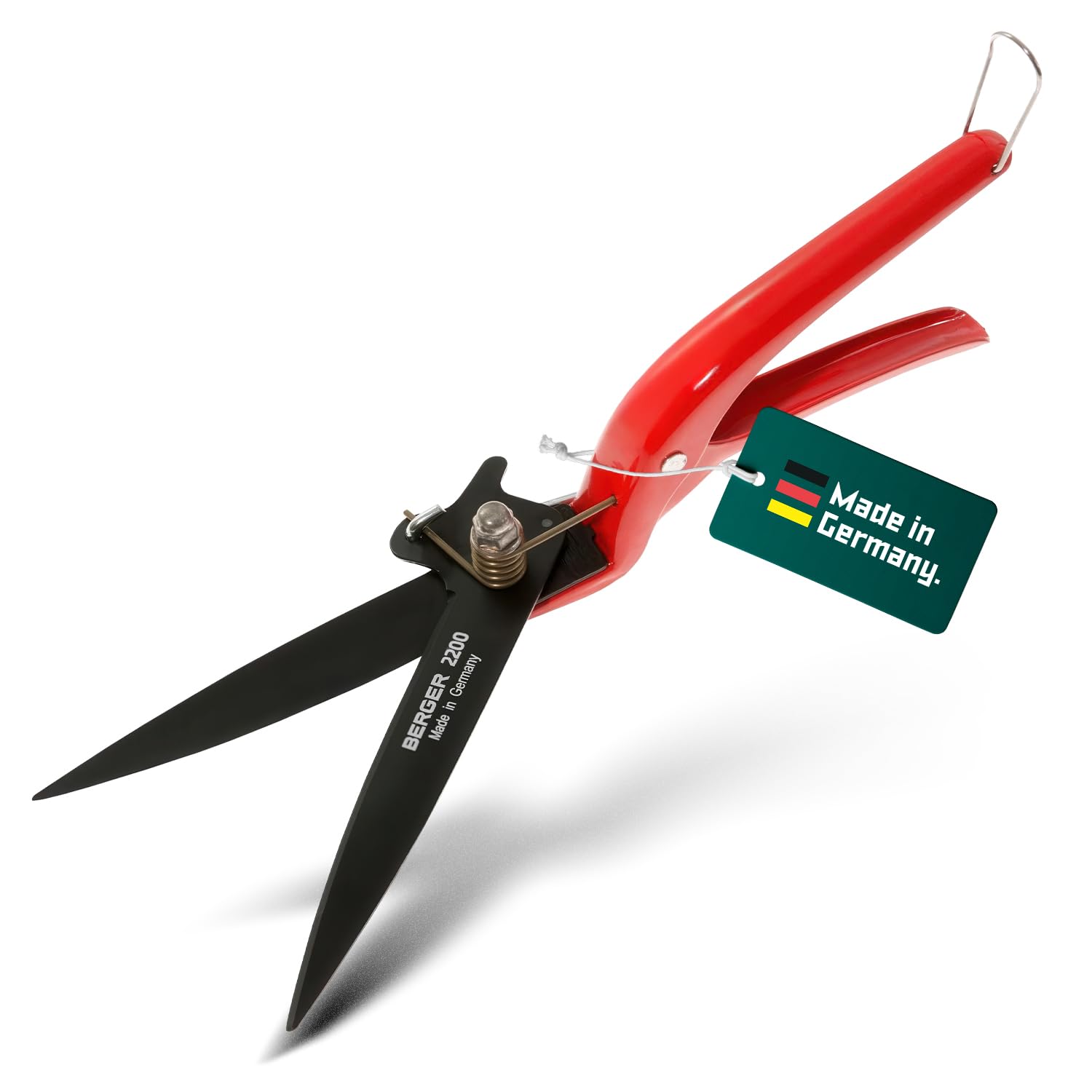 Berger Grass Shear 2200 with Anti-Stick Coated Blades, Suitable for Left handers