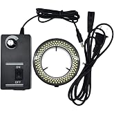 FainWan Digital Microscope Accessories 60 LED Adjustable Ring Light Illuminator Lamp for Stereo Zoom Microscope